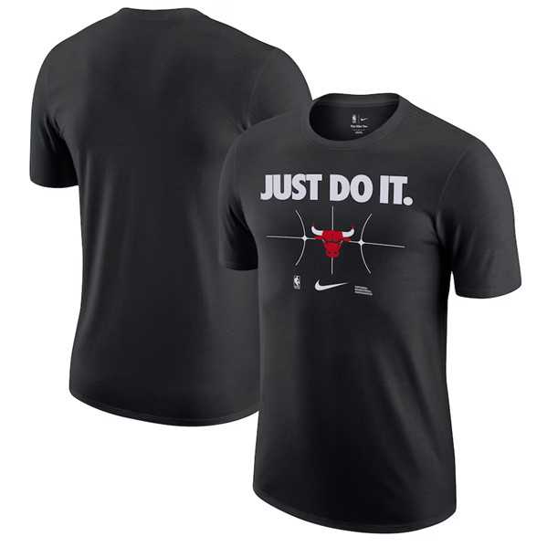Men's Chicago Bulls Black Just Do It T-Shirt,We sell and wholesale Men's Chicago Bulls Black Just Do It T-Shirt on line form chian!